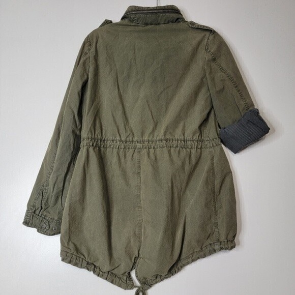 LEVI'S Hooded Roll-Tab Anorak Jacket Green Women's sz XSmall - Picture 13 of 15